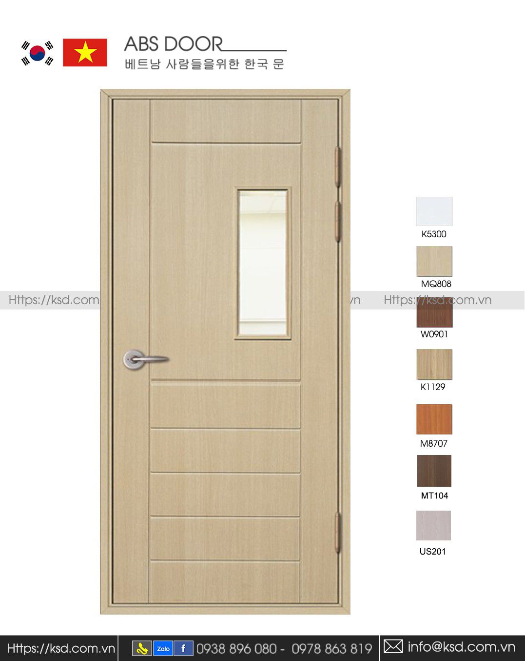 Cửa nhựa ABS 201 MQ808