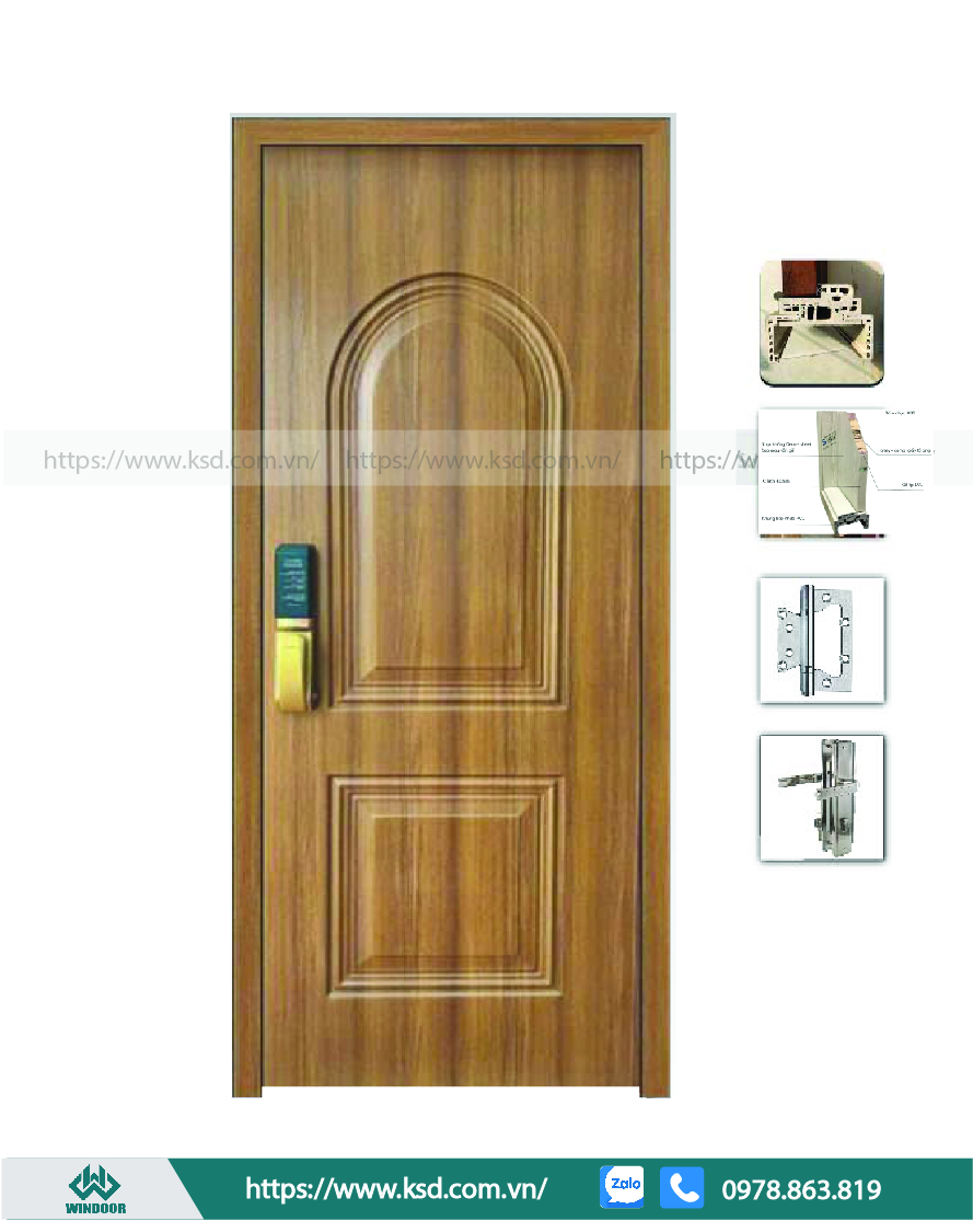 Cửa nhựa ABS Hàn Quốc mẫu ATB08