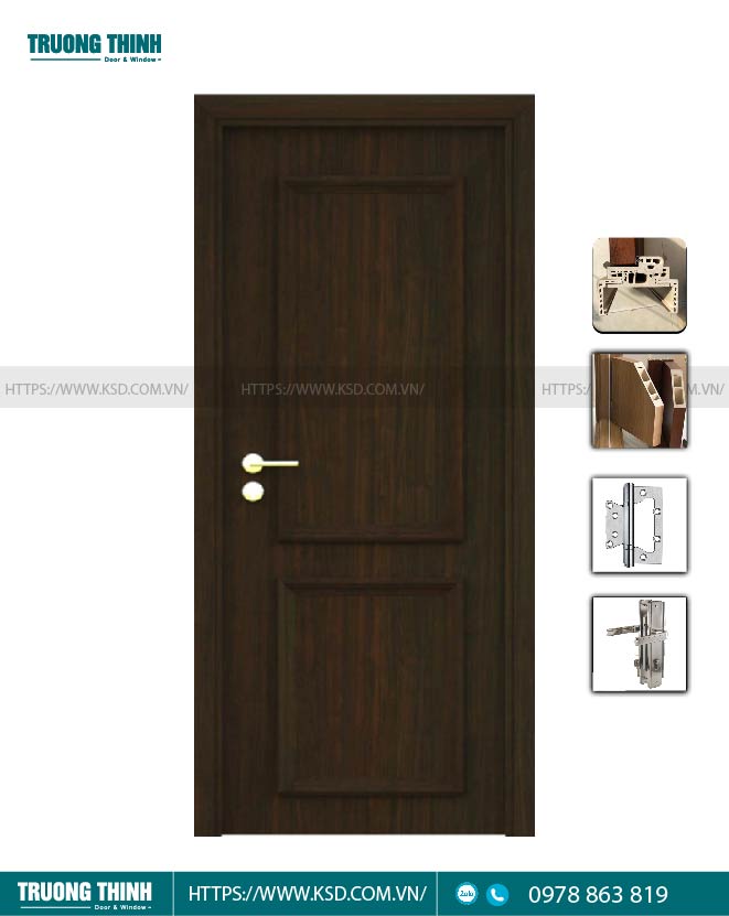 Cửa nhựa Composite phào chỉ nổi giá rẻ