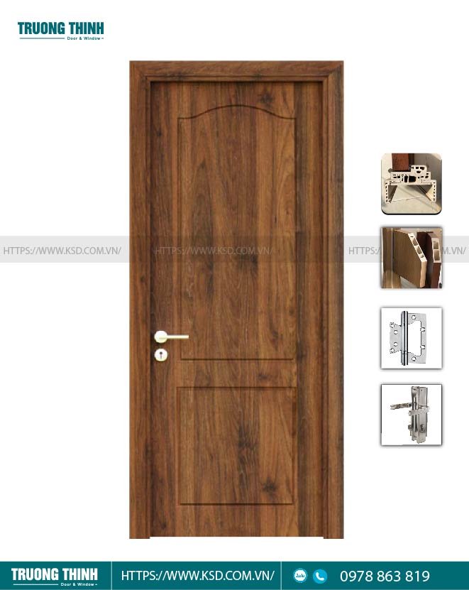 Cửa nhựa Composite hoa văn