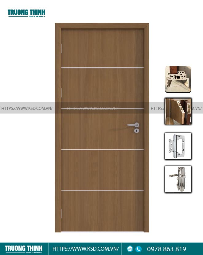 Cửa nhựa gỗ Composite Model 021