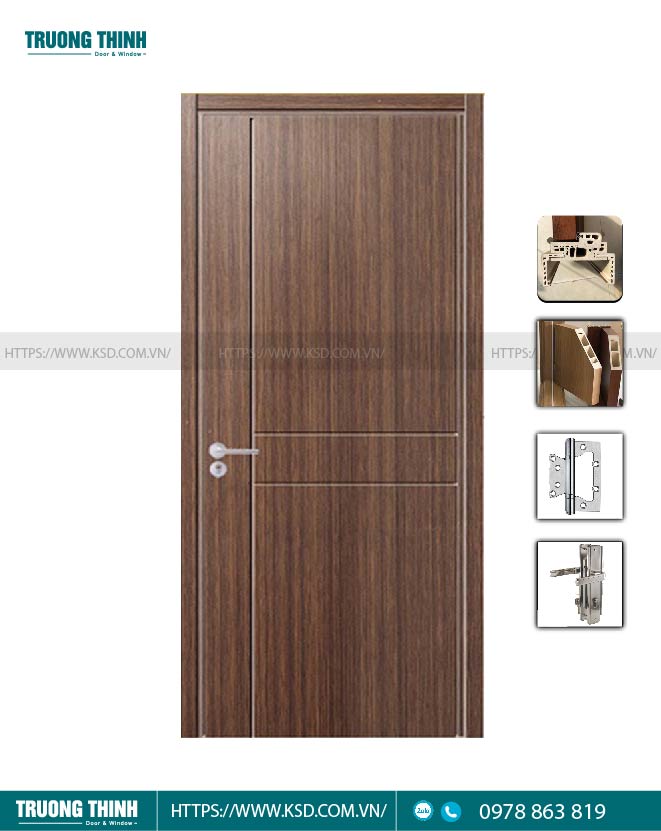 Cửa nhựa gỗ Composite Model 35