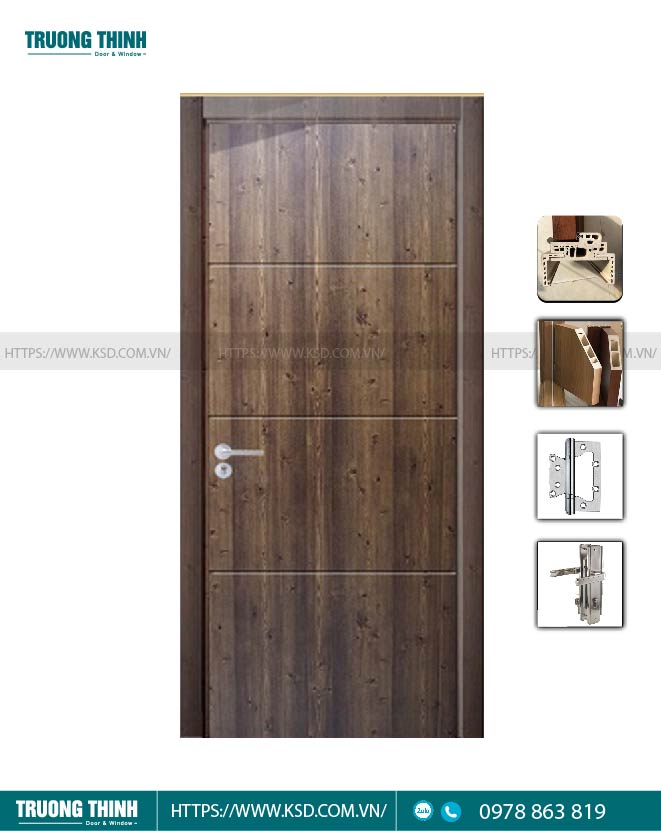 Cửa nhựa gỗ Composite Model 37