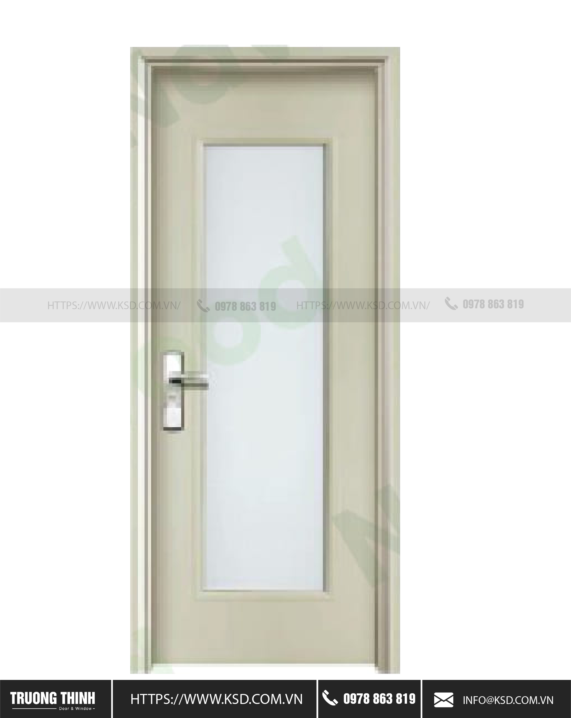 Cửa nhựa gỗ Composite Model 195
