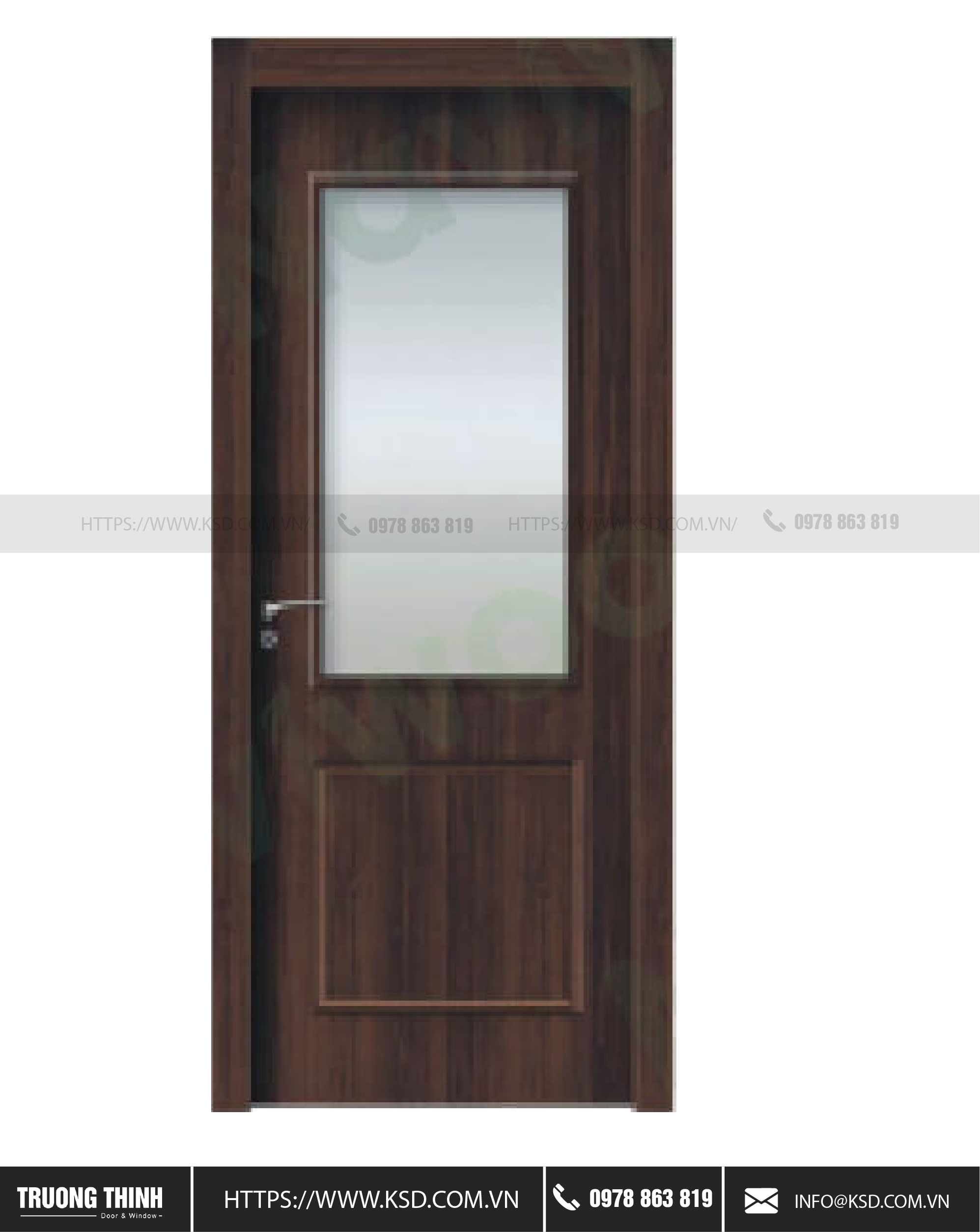 Cửa nhựa gỗ Composite Model 196