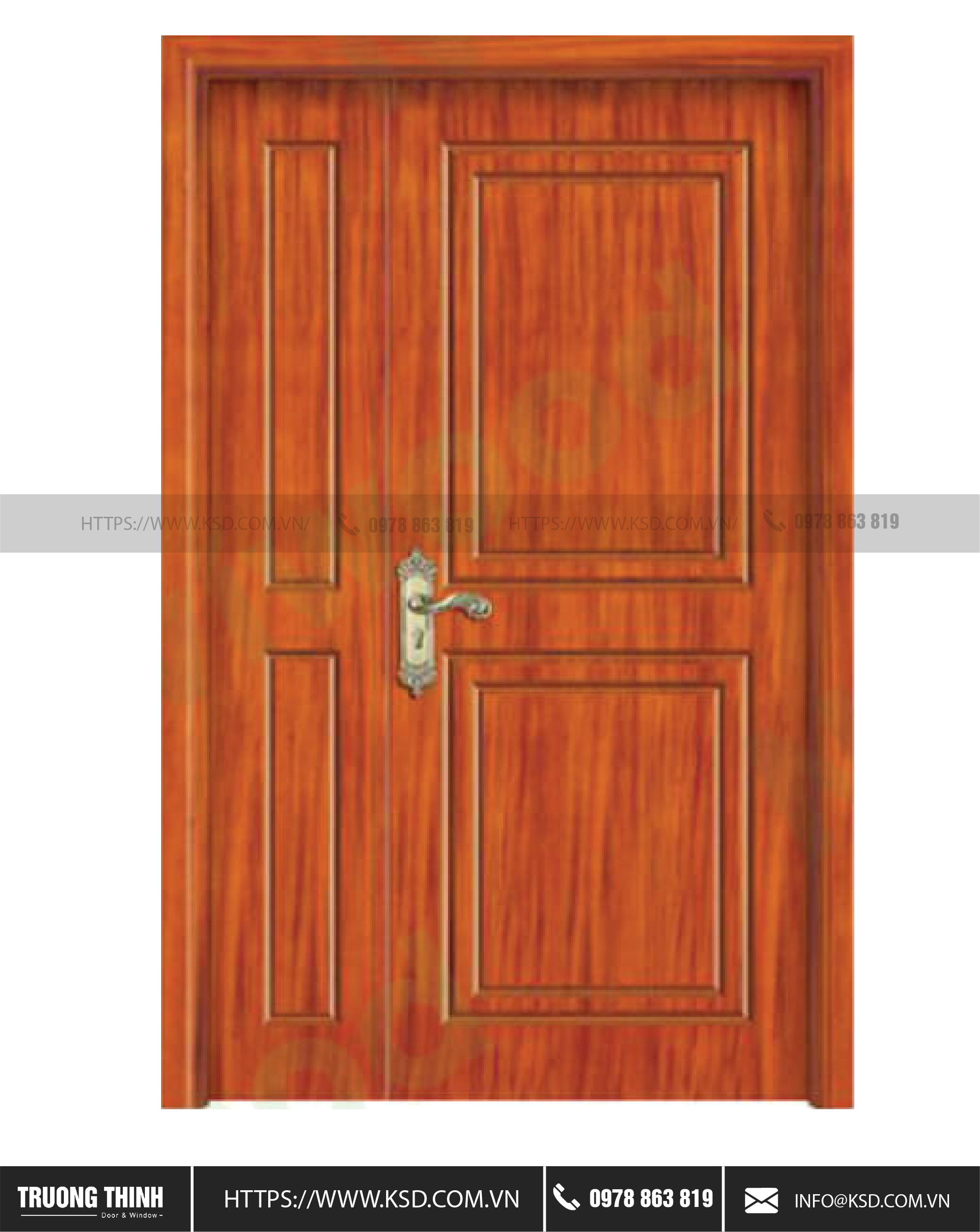 Cửa nhựa gỗ Composite Model 221